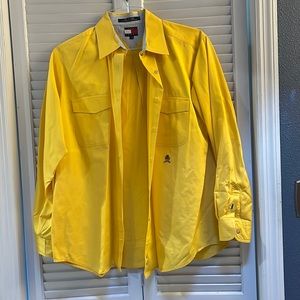 Tommy Hilfiger Women’s shirt Golden Yellow Size 10 Excellent Pre-owned condition